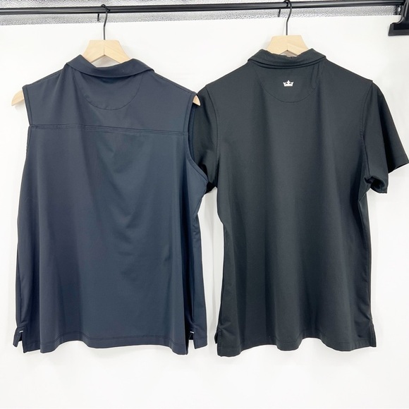 Bundle of 2 Women's Peter Millar Golf Polo Shirts XL Interlachen Golf Course MN - Picture 6 of 6